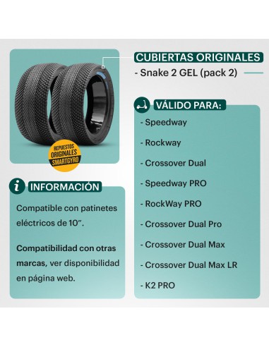 PACK 2 GEL NEUMATICO 10" 10x2,75-6,5 SNAKE (1)