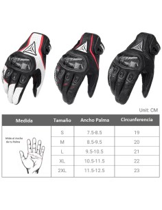 GUANTES DE PIEL CON PROTEC. BLANCO TALLA M 2