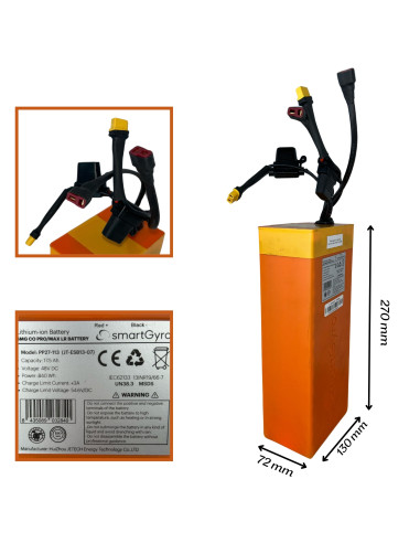 BATERÍA SMARTGYRO 48V 17.5AH CROSSOVER PRO Y MAX LR