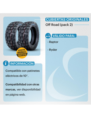 PACK DE 2 CUBIERTA OFF-ROAD PARA...