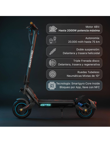 Patinete Eléctrico Smartgyro Rockway GTS