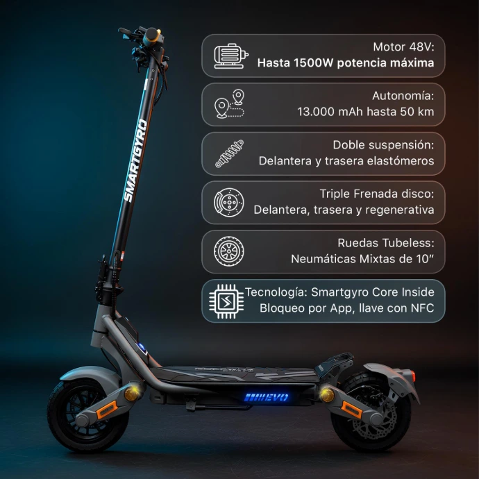 Características Smartgyro Rockway Evo