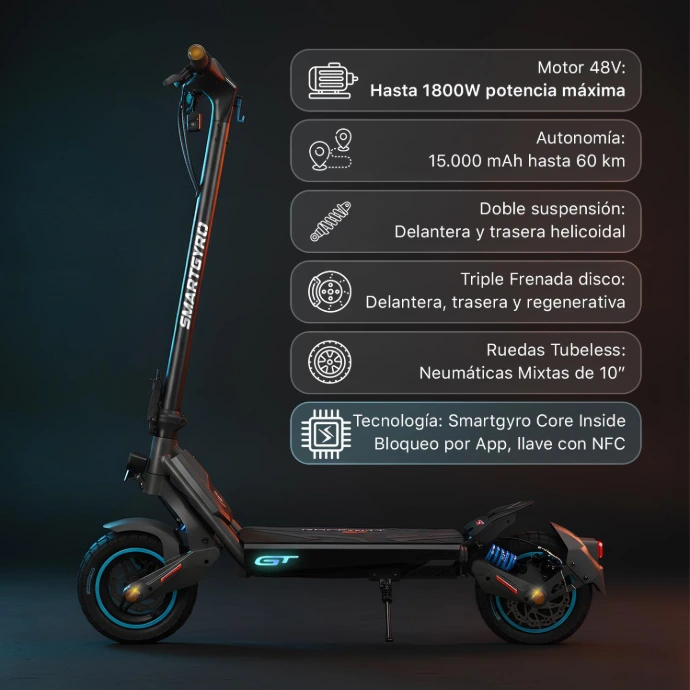 Características Smartgyro Rockway GT
