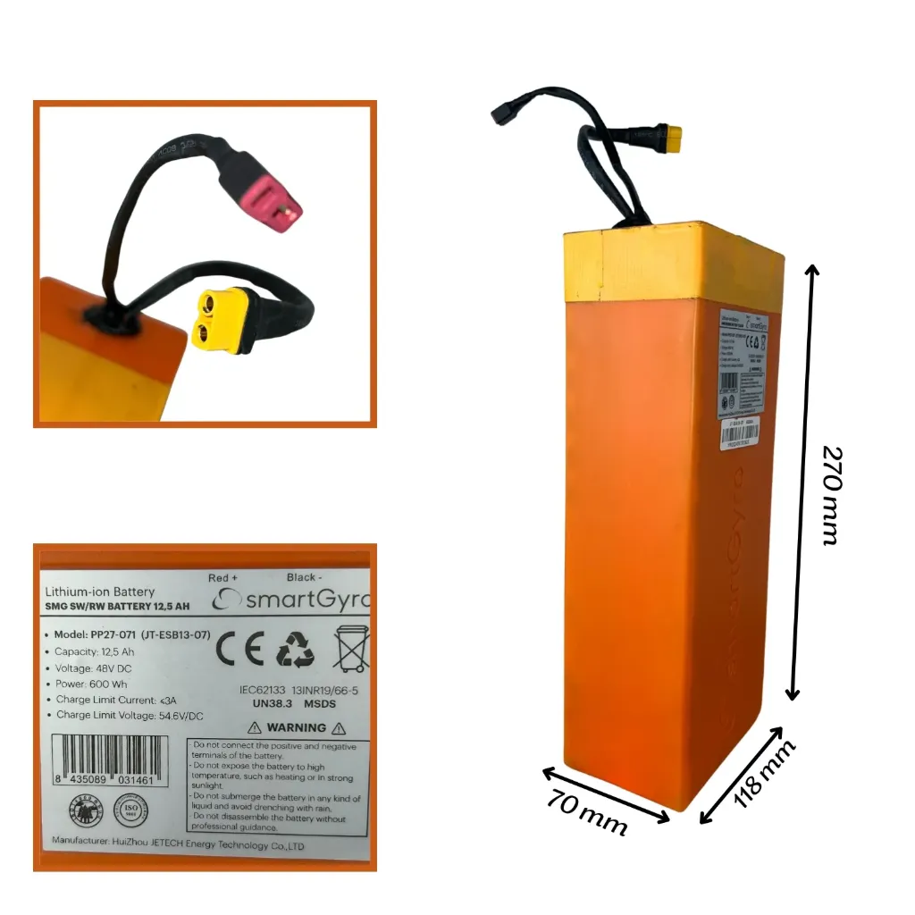 Batería 48V 12.5Ah 600Wh Speedway Y Rockway