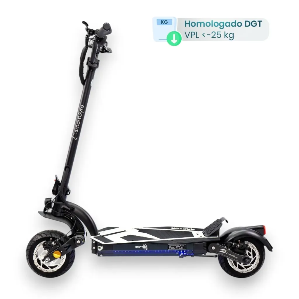 [SG27-429] Patinete Eléctrico Smartgyro Raptor Black C 13Ah