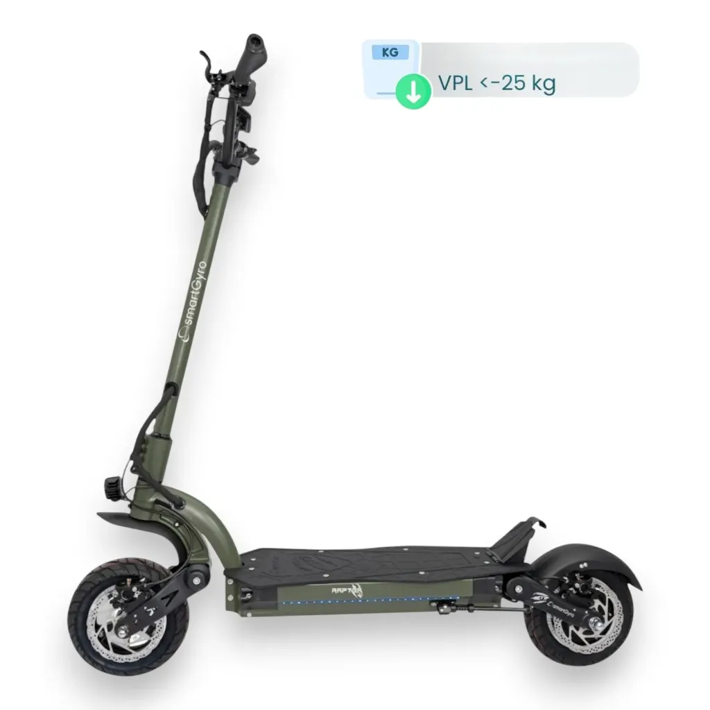 Patinete Eléctrico Smartgyro Raptor Army 23Ah