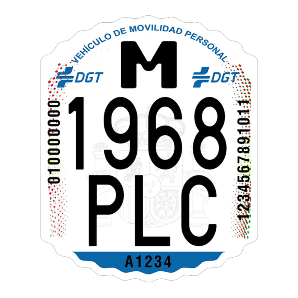 [DGT-001] Matrícula Patinete VMP Homologada DGT